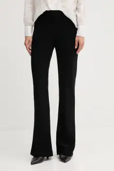 Joseph Ribkoff pantaloni culoarea negru, evazati, high waist, 163099 imagine