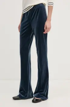 Joseph Ribkoff pantaloni de trening din velur culoarea turcoaz, neted, 234289F24 imagine