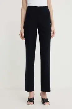 Joseph Ribkoff pantaloni femei, culoarea albastru marin, drept, high waist, 153088 imagine