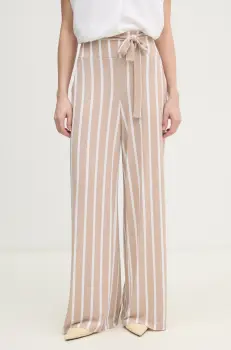 Joseph Ribkoff pantaloni femei, culoarea bej, drept, high waist, 241135S25 imagine