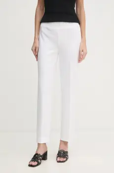 Joseph Ribkoff pantaloni femei, culoarea bej, drept, medium waist, 143105 imagine