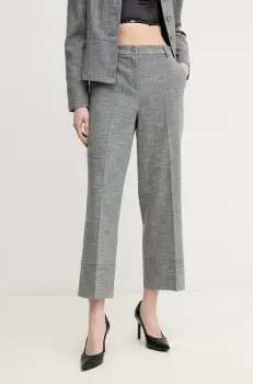 Joseph Ribkoff pantaloni femei, culoarea gri, drept, high waist, 244007 imagine