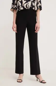 Joseph Ribkoff pantaloni femei, culoarea negru, drept, high waist, 153088 imagine