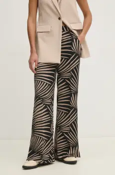 Joseph Ribkoff pantaloni femei, culoarea negru, drept, high waist, 251085 imagine