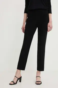 Joseph Ribkoff pantaloni femei, culoarea negru, drept, medium waist, 143105 imagine