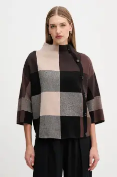 Joseph Ribkoff pulover culoarea maro, cu turtleneck, 254976 imagine