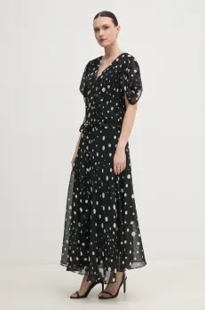 Joseph Ribkoff rochie culoarea negru, maxi, evazati, 251907 imagine