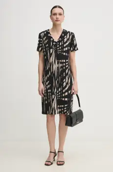 Joseph Ribkoff rochie culoarea negru, mini, drept, 251266 imagine