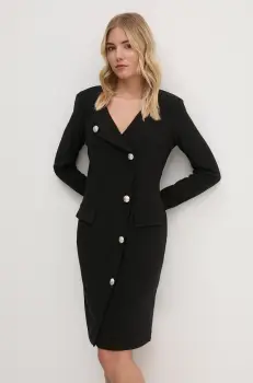 Joseph Ribkoff rochie culoarea negru, mini, mulata, 234153 imagine