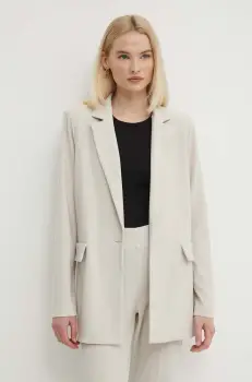 Joseph Ribkoff sacou culoarea bej, un singur rand de nasturi, neted, 231064 imagine