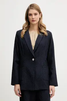 Joseph Ribkoff sacou culoarea bleumarin, un singur rand de nasturi, uni, 261196 imagine