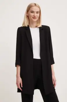 Joseph Ribkoff sacou culoarea negru, desfacut, neted, 211361 imagine