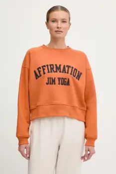 JOYINME bluza Classic culoarea portocaliu, cu imprimeu, Classic imagine