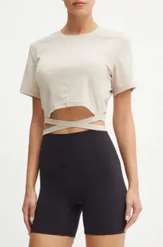 JOYINME pantaloni scurti de yoga Movement culoarea negru, neted, high waist, Szorty.Movement imagine