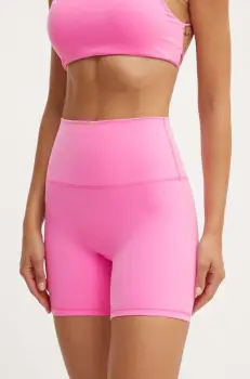 JOYINME pantaloni scurti de yoga Movement culoarea roz, neted, high waist, Szorty.Movement imagine