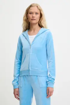 Juicy Couture bluza HERITAGE ROBYN HOODIE cu gluga, cu imprimeu, JCSEBJ007 imagine
