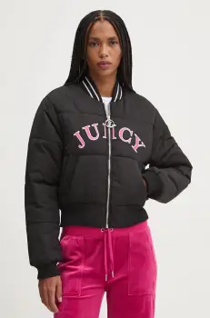 Juicy Couture geaca bomber KELSEY PUFFER femei, culoarea negru, de tranzitie, JCOIJ224557 imagine