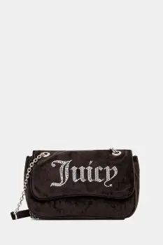 Juicy Couture geanta de mana din catifea Kimberly culoarea maro, BEJQL8762WPO.JB7 imagine