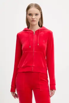 Juicy Couture Hanorac cu fermoar si gluga de dama din bumbac ROBERTSON CLASS imagine