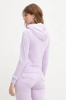 Juicy Couture hanorac cu fermoar si gluga de dama din bumbac ROBERTSON CLASS imagine