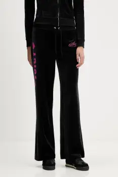 Juicy Couture pantaloni de trening Angel culoarea negru, cu imprimeu, JCNBJ126454 imagine
