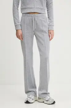 Juicy Couture pantaloni de trening culoarea gri, cu imprimeu, JCAPW045 imagine
