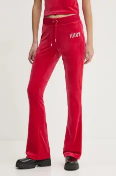 Juicy Couture pantaloni de trening culoarea rosu, cu imprimeu, JCBBJ125862 imagine