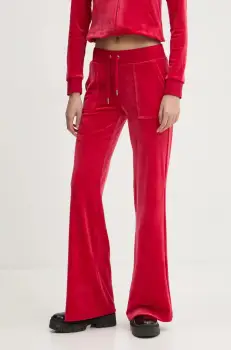 Juicy Couture pantaloni de trening culoarea rosu, neted, JCSEBJ001 imagine