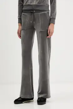 Juicy Couture pantaloni de trening Layla culoarea gri, uni, JCSEBJ001 imagine