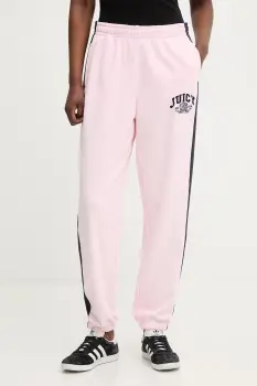 Juicy Couture pantaloni de trening pentru femei, cu bumbac CREST TRACKPANT imagine
