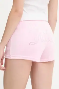 Juicy Couture pantaloni scurti de dama din velur TAMIA SHORTS imagine