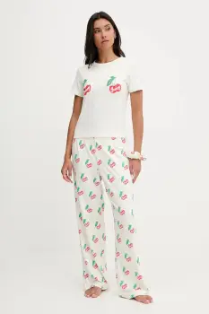 Juicy Couture pijama culoarea bej, JCLPJ225515 imagine