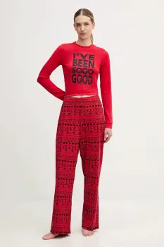 Juicy Couture pijama culoarea rosu, JCYPJ126851 imagine