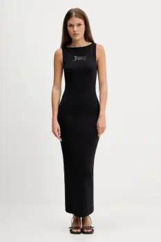 Juicy Couture rochie culoarea negru, maxi, drept, JCWED225318 imagine