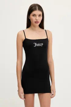 Juicy Couture rochie HAYLEY MINI DRESS culoarea negru, mini, mulata, JCWED225304 imagine