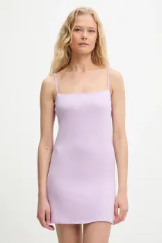 Juicy Couture rochie HAYLEY MINI DRESS culoarea violet, mini, mulata, JCWED225304 imagine