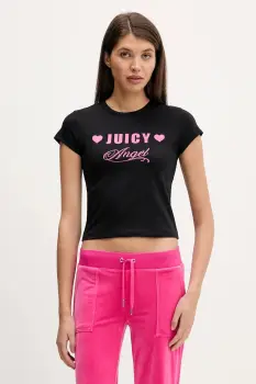 Juicy Couture tricou Angel culoarea negru, JCNCT126461 imagine