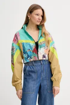 Just Cavalli geaca culoarea turcoaz, de tranzitie, 78PAS415 CQDS2 imagine