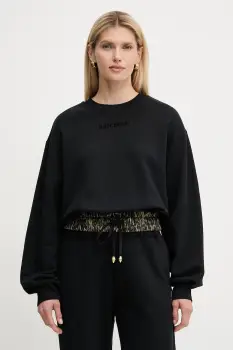 Just Cavalli hanorac de bumbac culoarea negru, uni, 79PAIE20 CF100 imagine