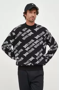 Just Cavalli pulover barbati, culoarea negru, light imagine