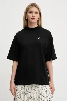 Just Cavalli tricou din bumbac culoarea negru, 79PAHT06 CJ518 imagine