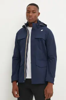 K-Way geaca de ploaie barbati, culoarea albastru marin, de tranzitie, K7126VW imagine