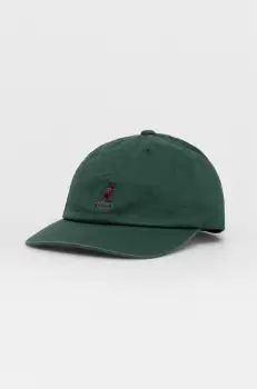 Kangol Caciula culoarea verde, material neted imagine