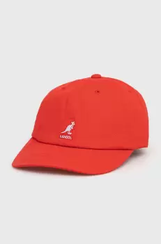 Kangol caciula din bumbac culoarea rosu, cu imprimeu imagine