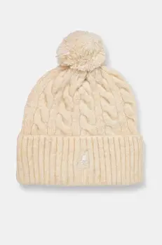Kangol caciula POMPOM culoarea bej, din tesatura neteda, K4460SM.CH120 imagine