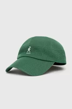 Kangol sapca culoarea verde, neted imagine