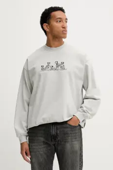 Kaotiko bluza culoarea gri, cu imprimeu, AR053-01-G002 imagine