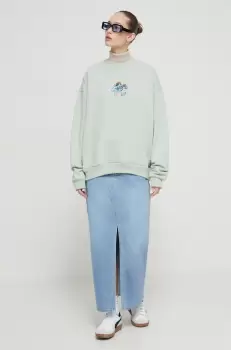 Kaotiko bluza culoarea verde, cu imprimeu imagine