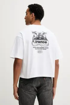 Kaotiko tricou din bumbac culoarea alb, cu imprimeu, AR023-01S-M002 imagine