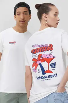 Kaotiko tricou din bumbac culoarea bej, cu imprimeu imagine